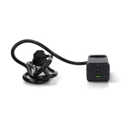 Zasilacz USB A 2x USB C - z gniazdem AC - 5V-20V/ 1,5A-4,5A - Akyga AK-CH-21