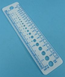 LINIJKA DO DRUTÓW MIARKA 2-10mm