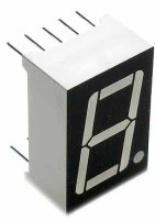 LD56-1RWA Wyświetlacz pojedynczy wysokość cyfry: 14.22mm (0.56") wspólna anoda - czerwony