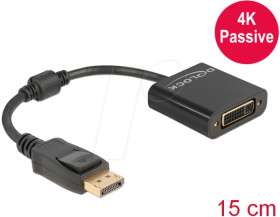61023 DisplayPort Adapter, DP 1.2 male to DVI female