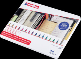 4-55-16 Fineliner Set metalbox, 0,30 mm, 16 colours