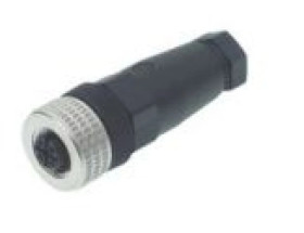 Złącze do samokonfekcjonowania M12 żeńskie proste 5-pinowe na przewód