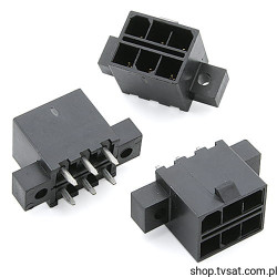 44483-0010 Socket 2 x 3 Pin THT MOLEX