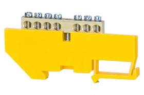 Listwa ochronna 7-modułowa 7x16mm2 wysoka podstawa - żółta