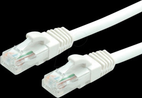 21991086 Patch cable Cat. 6, UTP, LSOH, white, 10 m
