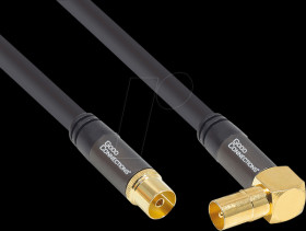 GC-M2071 Antenna cable SmartFlex IEC plug angled <> socket 1m