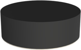 Enclosure feet, PUR, (H) 1.6 mm, black, 017.52.101