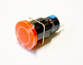 LAS1-AM-11R wyłącznik bezpieczeństwa grzybkowy przyciskowy ON-(ON)