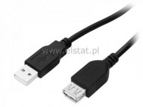 USB AM AF kabel WT - GN 1,0m czarny