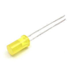 Dioda LED f5 żółta 4mcd cylindryczna, Kingbright L-483YDT
