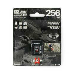 Karta pamięci Goodram IR-M3AA microSD 256GB 100MB/s UHS-I klasa U3 z adapterem