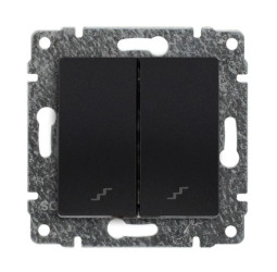 VENA Łącznik podwójny schodowy antracyt 516119