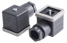 Złącze zaworu elektromagnetycznego A 3P+E 250 V AC Żeński dławnica PG11 Montaż na kablu RS PRO