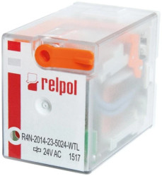 Przekaźnik przemysłowy 4P 24V AC AgNi R4N-2014-23-5024-WTL A00005