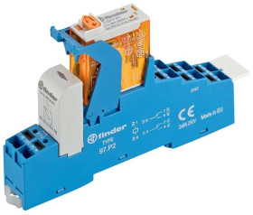 Przekaźnik interfejsowy Seria 4C 2P 8A 24V AC PUSH-IN 4C.P2.8.024.0060SPA