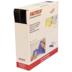 FASTECH B30-STD-HL999925 Hook-and-Loop Tape Sew-on 25m x 30mm Black