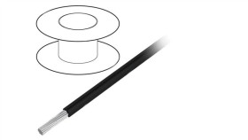 3071-Bk005 Przewód Na Rolce 30,5M Linka Cu 22Awg Pvc Czarny 600V