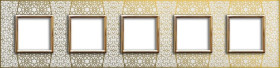 DANTE Ekskluzywne Ramka 5x / 4501185 + podkład szkło transparentne 450118531