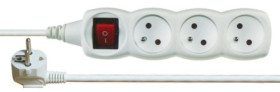 P1312 przedłużacz elektryczny z uziemieniem 3x gniazda. wyłącznik; 2m