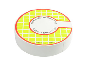 Taśma izolacyjna PVC UL 18.3m 19mm/0.18mm biała