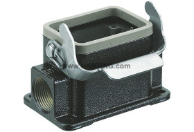 Obudowa złączy dużej mocy HARTING Montaż powierzchniowy rozmiar 6B Wpust boczny rozmiar gwintu M20 x 2