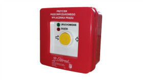 Przycisk Ppoż. N/T 2 Tory Prądowe 12A R-Z Samoczynny Diody Czerw/Ziel 230V...