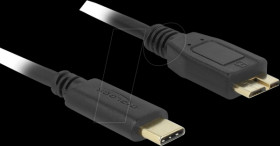 81160 USB 3.0 cable, C plug to Micro-B plug, 2 m