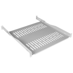 Półka regulowana do szafy RACK 19 1U 450mm (550mm) szara NEKU