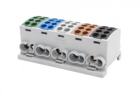 Zacisk HLK 5x100A-2 (1x25,1x16/1x25,1x16) /3L+N+PE/ Al/Cu