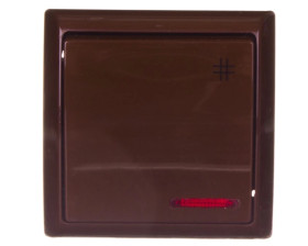 BIS Łącznik krzyżowy z podświetleniem brązowy ŁN-4BS/24