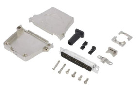 DTZFRG-37MSSL D-Sub męskie proste lutowanie na przewód gold flash PIN 37