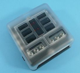 SKRZYNKA BEZP.SAMOCH.6xUNI 30/100A 32V