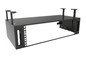 Szafa serwera rozmiar S 3U głębokość zew 278mm wymiary zew 225 x 590 x 278mm Czarny