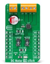 Narzędzie rozwojowe z kategorii „zasilanie, silniki i robotyka&#148; MikroElektronika Sterownik silnika DC Płyta