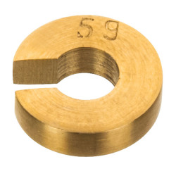 Eisco PH0258G2 - Brass Slotted Mass Weight - 5g