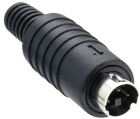 Plug, 6 pole, solder cup, straight, MP-371/S6