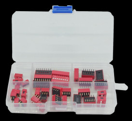 Opencircuit DIP switch kit - red - 35 pieces