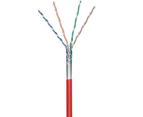 Kabel S/FTP Kat.7 linka 4x2xAWG27/7 LSOH 305m czerwony L02002C0061