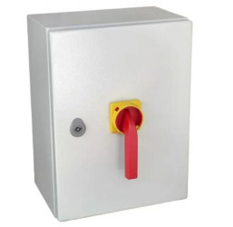 Łącznik ognioodporny Gave FPROTEC 4P 160A F400 z możliwością blokady w poz. 0 i 1 (90st), obudowa 300x400x200 (254), AL553A1F4