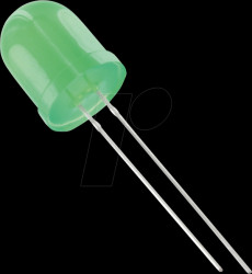 10034G3D-ESA-B LED 10mm, wired, green, 4500 mcd, 60°