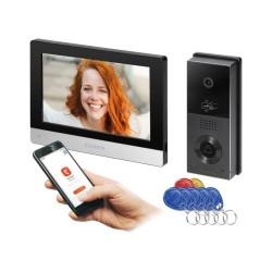 Wideodomofon 8" WiFi -APP ORNO/XIRAN 2-przew. instalacja / OR-VID-MA-1079/B