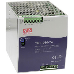 Mean Well TDR-960-24 PSU 24V DC 40A 960W DIN rail 1 output