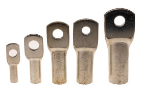 Końcówka oczkowa rurowa rozmiar przewodu 35mm² Ø 8.5mm nieizolowany średnica wew 9.2mm Srebrny RS PRO