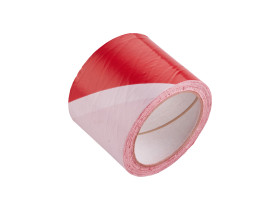 Taśma ostrzegawcza biało-czerwona 75mm 100m Verkatto CB-75819
