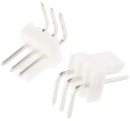 Złącze szpilkowe 3-pinowe raster: 2.54mm -rzędowe Molex Przewlekany 250.0 V.