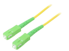 SCA-SCA/OS2-030YL Patch cord światłowodowy OS2 SC/APC,z obu stron 3m LSZH