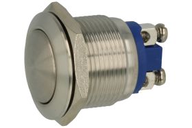 Przełącznik; przyciskowy; GQ19B-10/S; OFF-(ON); 1 tor; bez podświetlenia; monostabilny; na panel; 2A; 36V DC; 19mm; IP65; Onpow;