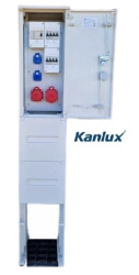 Rozdzielnica budowlana na fundamencie (2X2P+Z, 1X16A/5P, 1X32A/5P) KANLUX RB26x60-K40-00112W-F0-KANLUX
