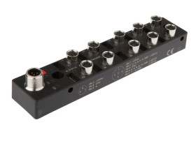 Moduł logiczny 27x150x31mm AND 2x5fold 10-30VDC -30-85 stC złącze M8 żeńskie 3-PINowe złącze M12 męskie 5-PINowe IP67 VL31011A