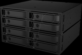 60609 Mobile rack 2x 5.25 for 8x 2.5 SAS/SATA, 12 Gbit/s